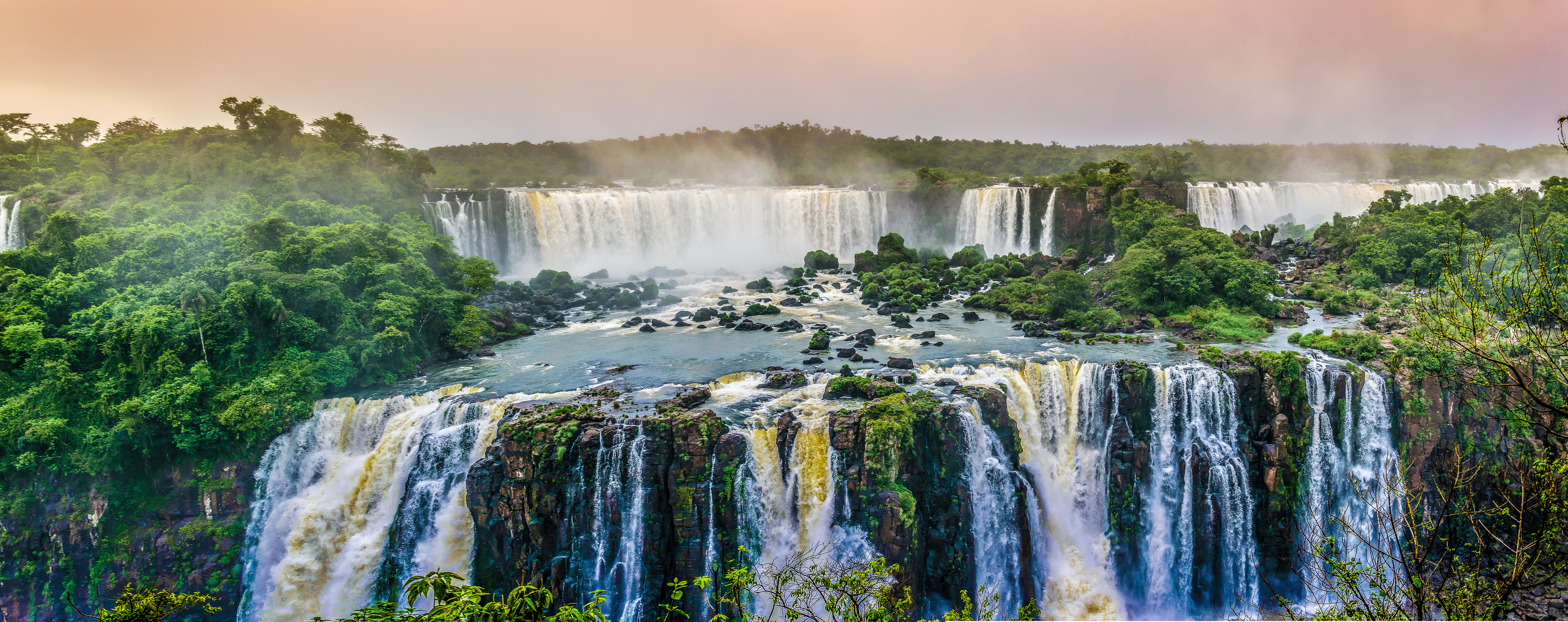 Panorama of a Waterfall Paradise